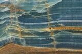 Polished Blue Calcite Slab - Argentina #264335-1